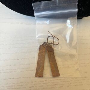 Rust Bar Earrings